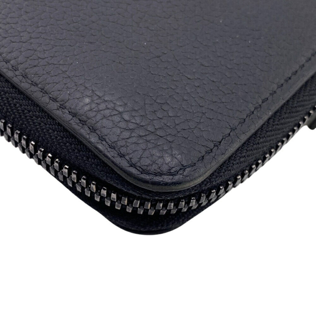 Louis Vuitton Black Leather Long Wallet