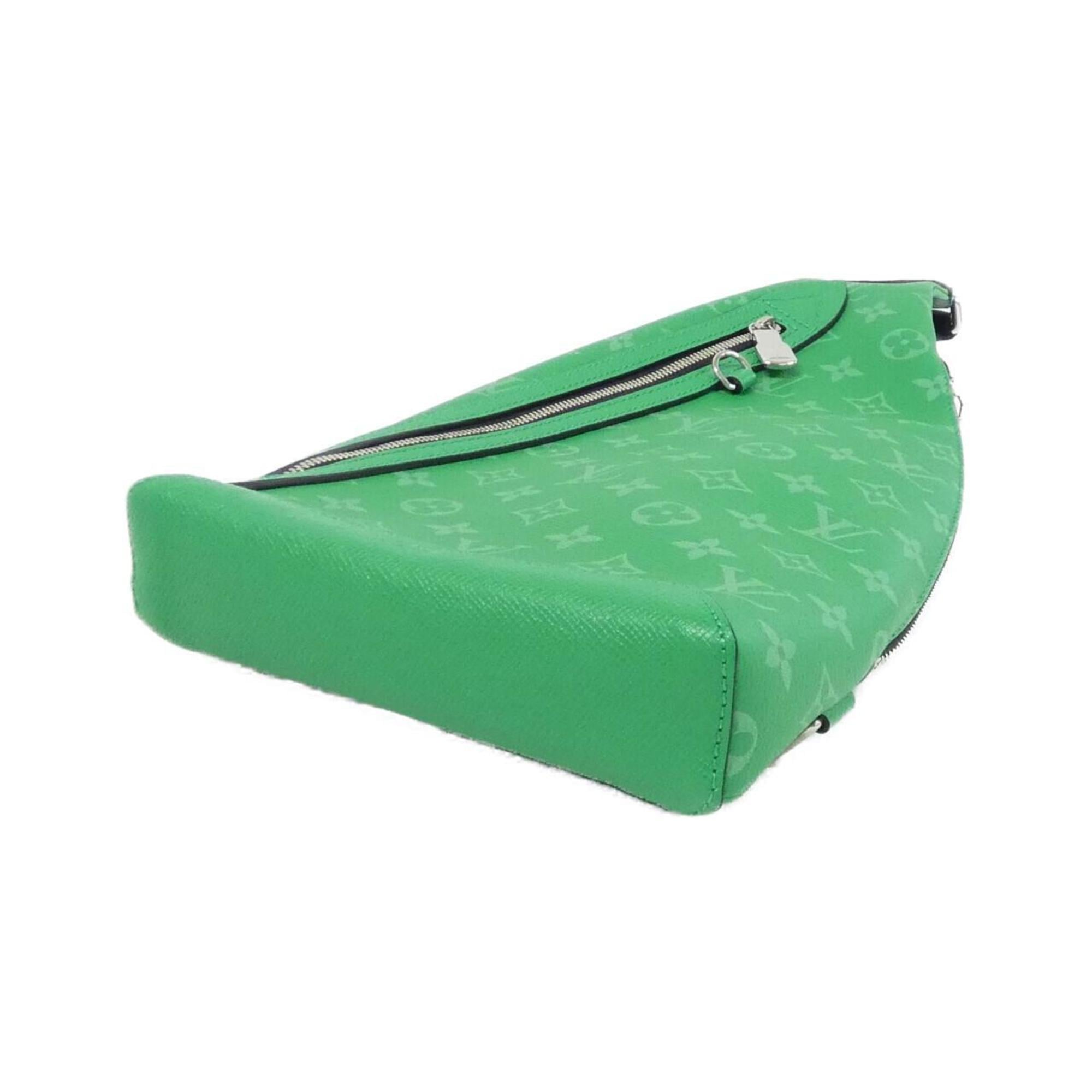 Louis Vuitton Taigarama Vert Coated Canvas Leather Handbag