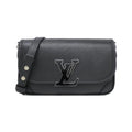 Louis Vuitton Black Leather Shoulder Bag