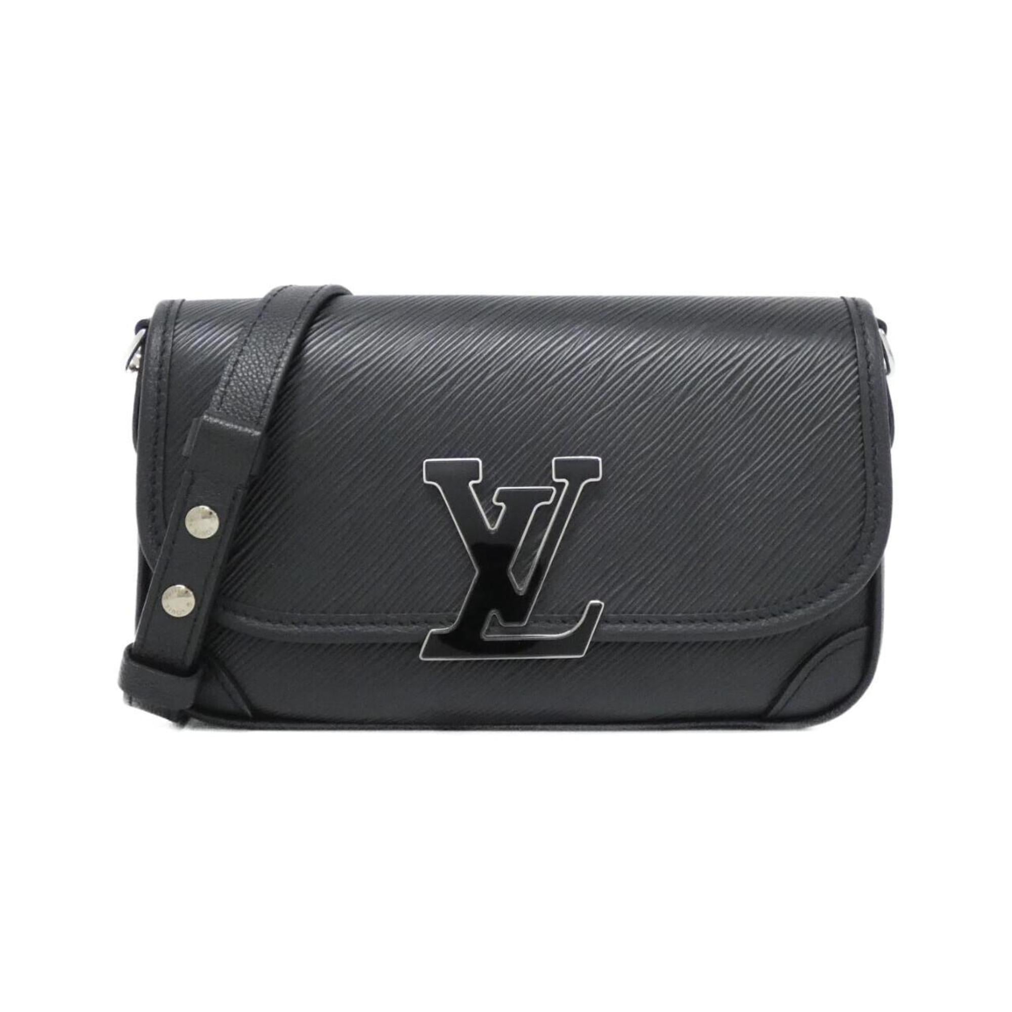 Louis Vuitton Black Leather Shoulder Bag