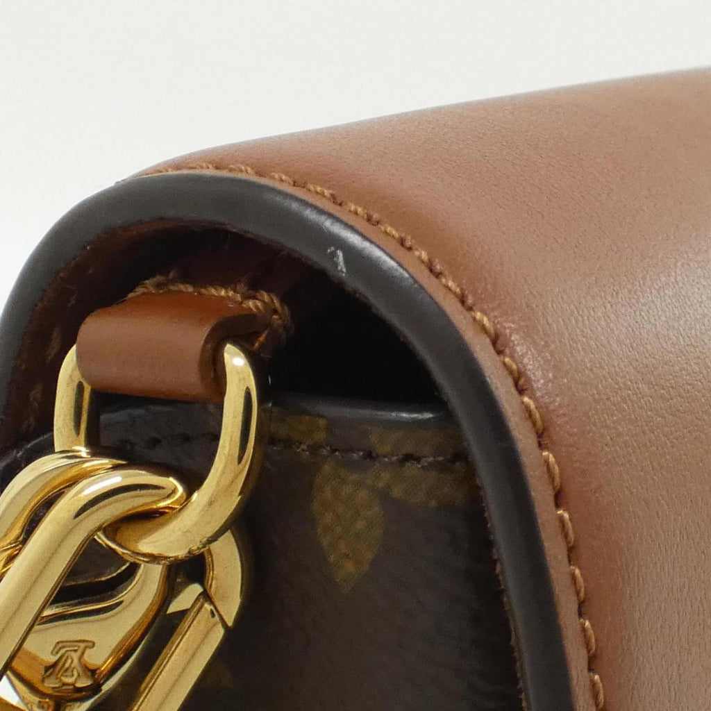 Louis Vuitton Caramel Marron Coated Canvas Leather Shoulder Bag