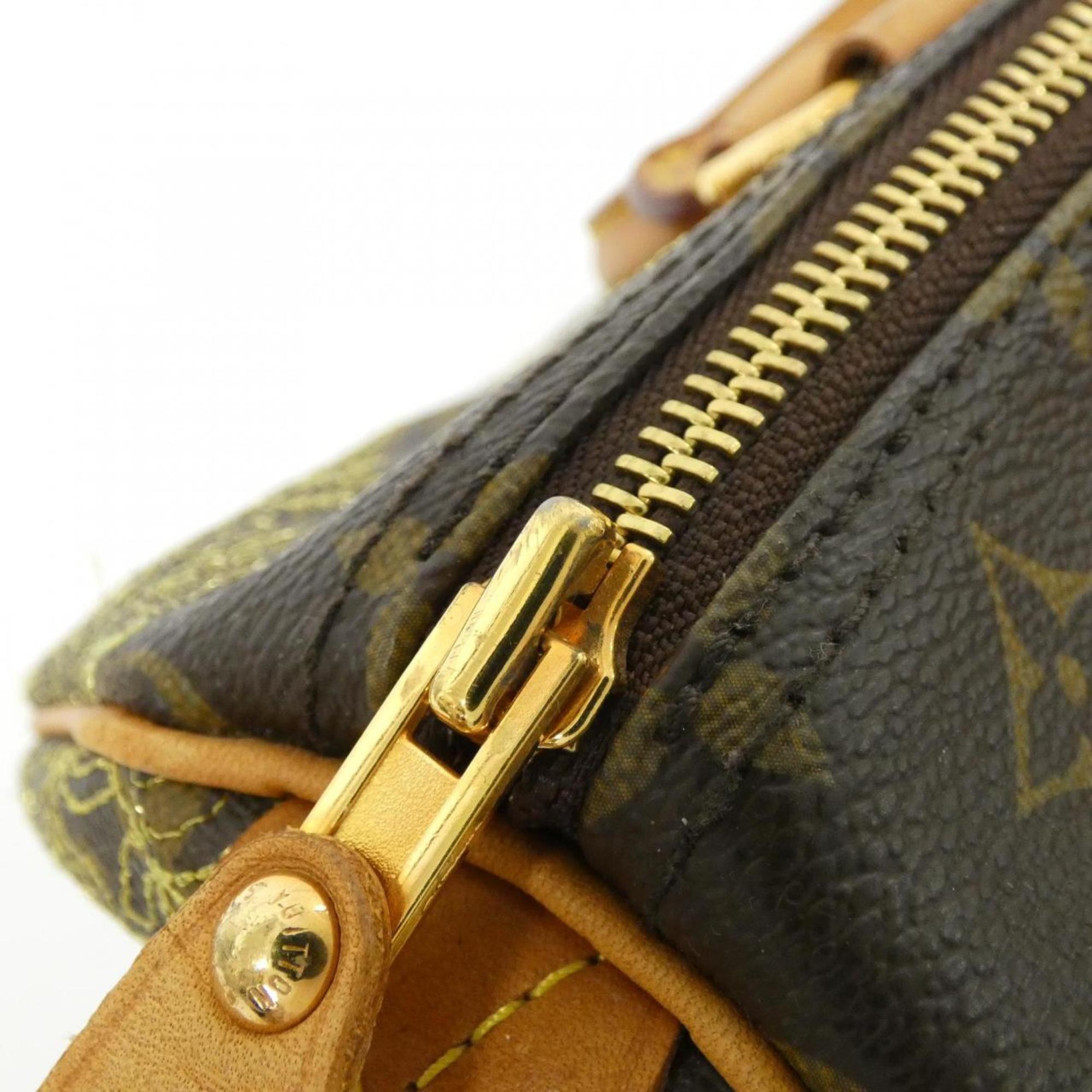 Louis Vuitton Brown Coated Canvas Boston Bag