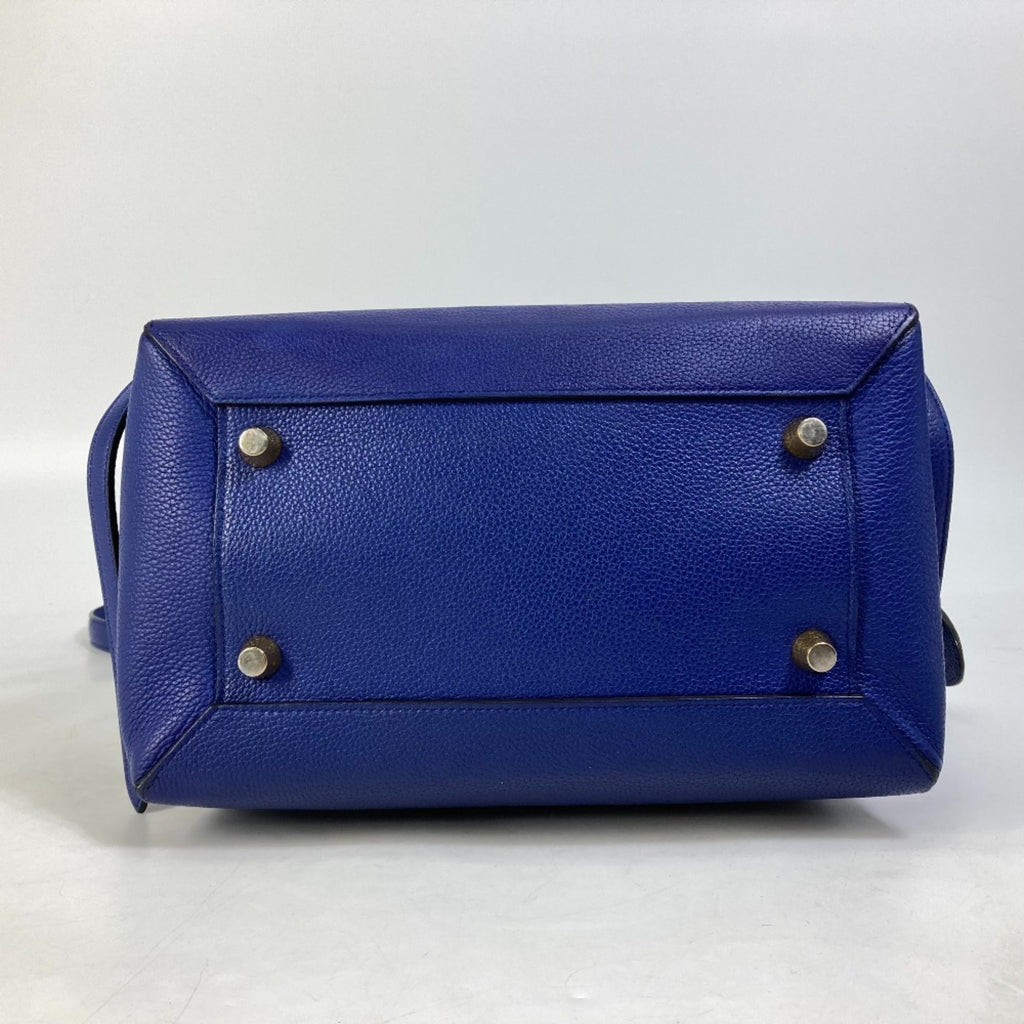 Celine Blue Leather Shoulder Bag