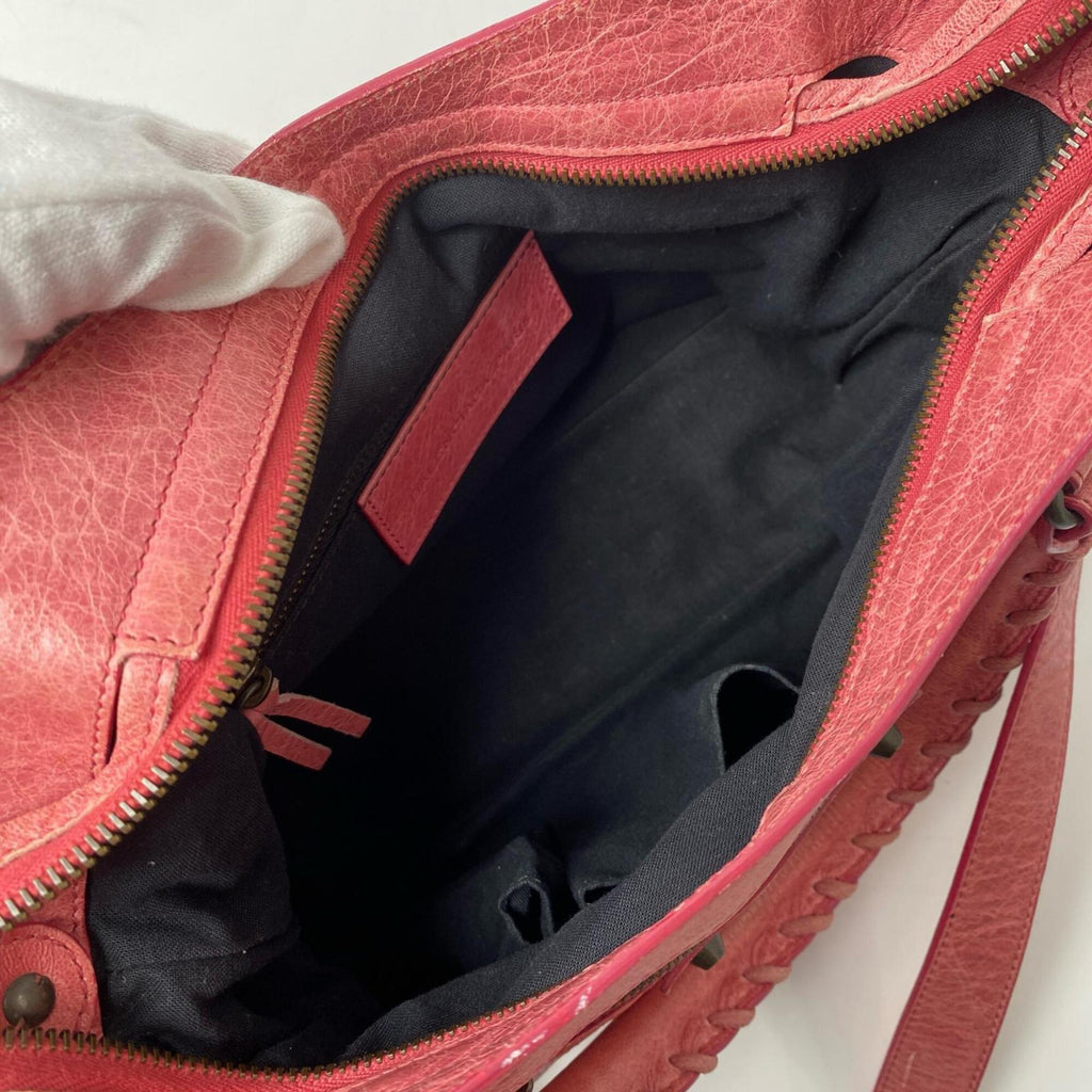 Balenciaga Pink Leather Handbag Shoulder