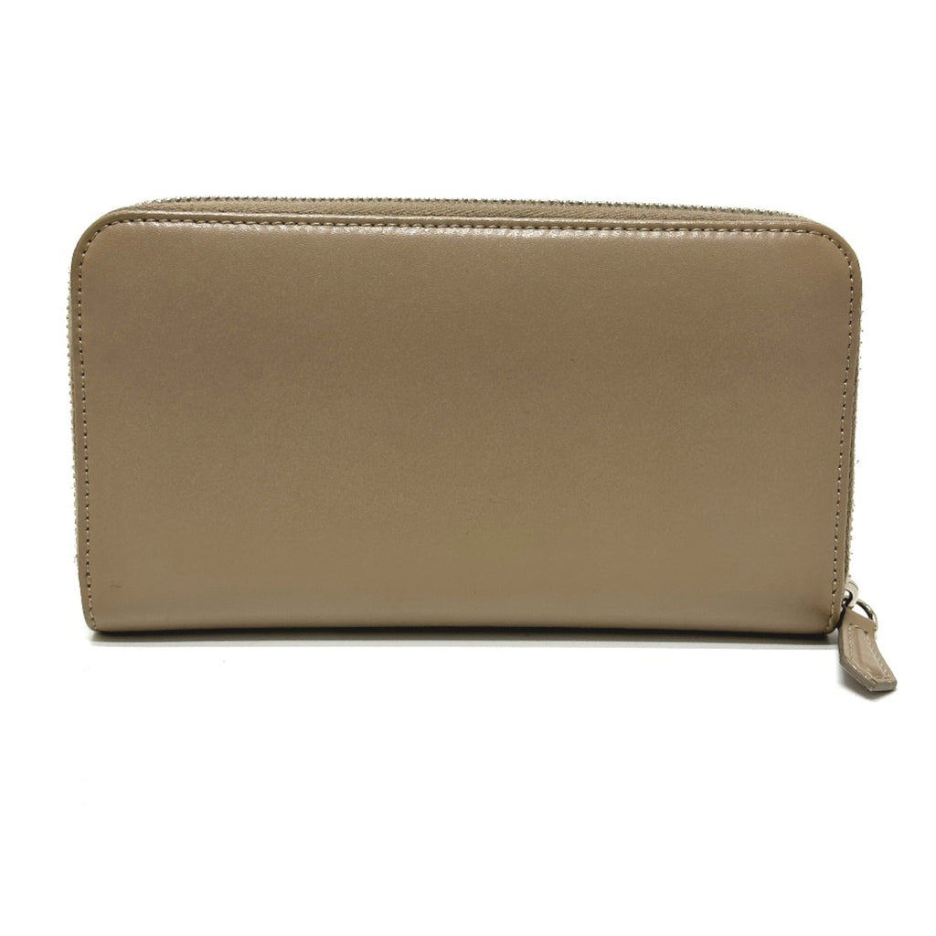 Fendi Beige Leather Long Wallet (Bi-Fold)