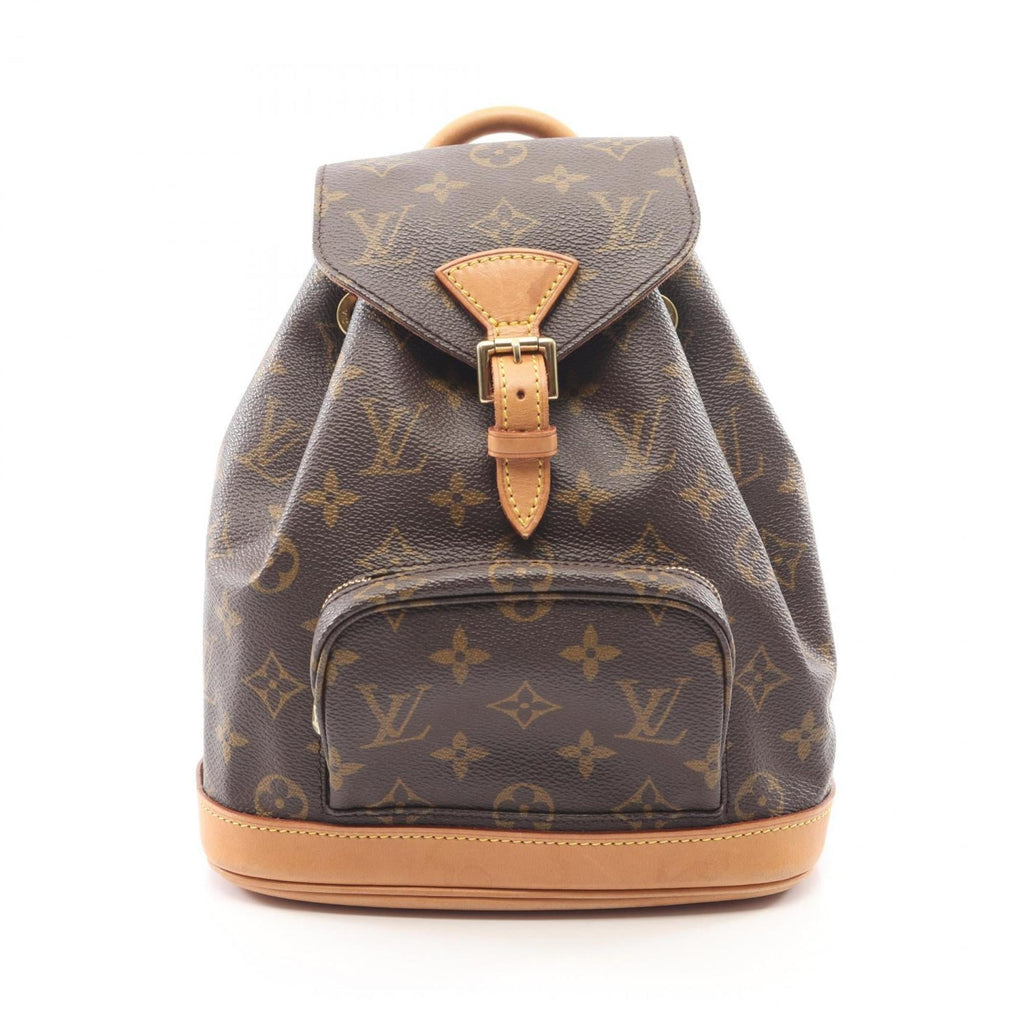 Louis Vuitton Brown Monogram Coated Canvas Leather Backpack
