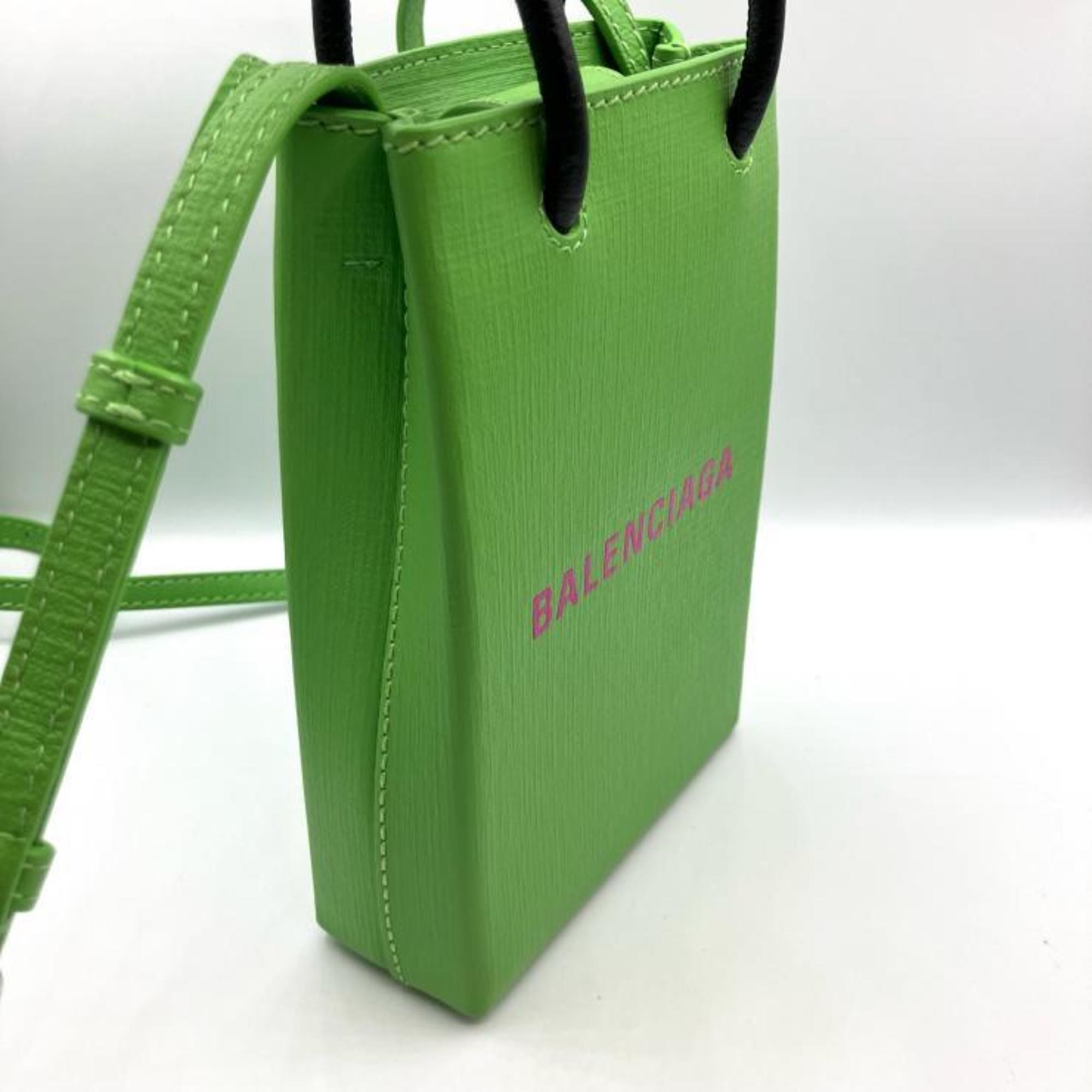Balenciaga Green Leather Shoulder