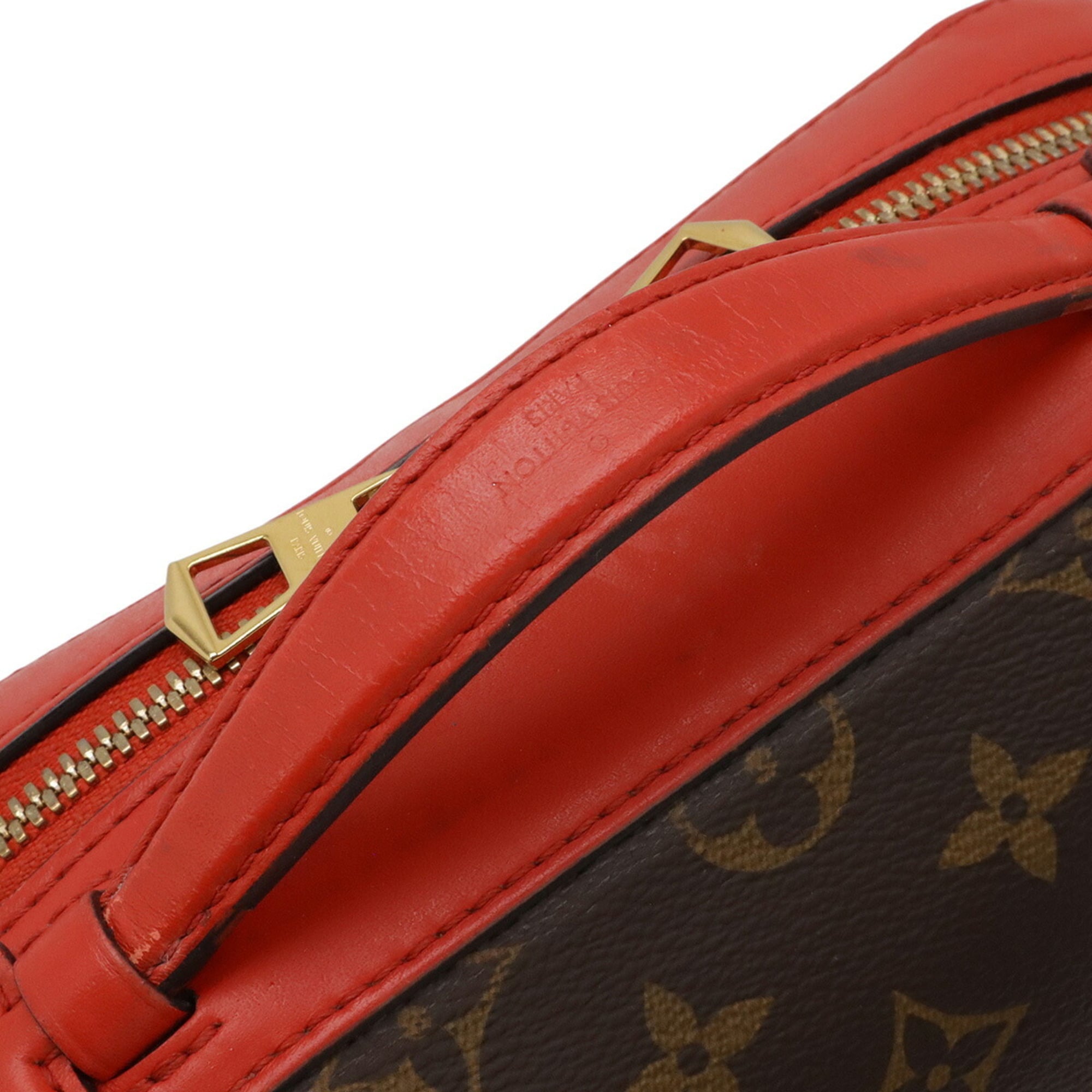 Louis Vuitton Red Color Canvas Pochette Shoulder Bag