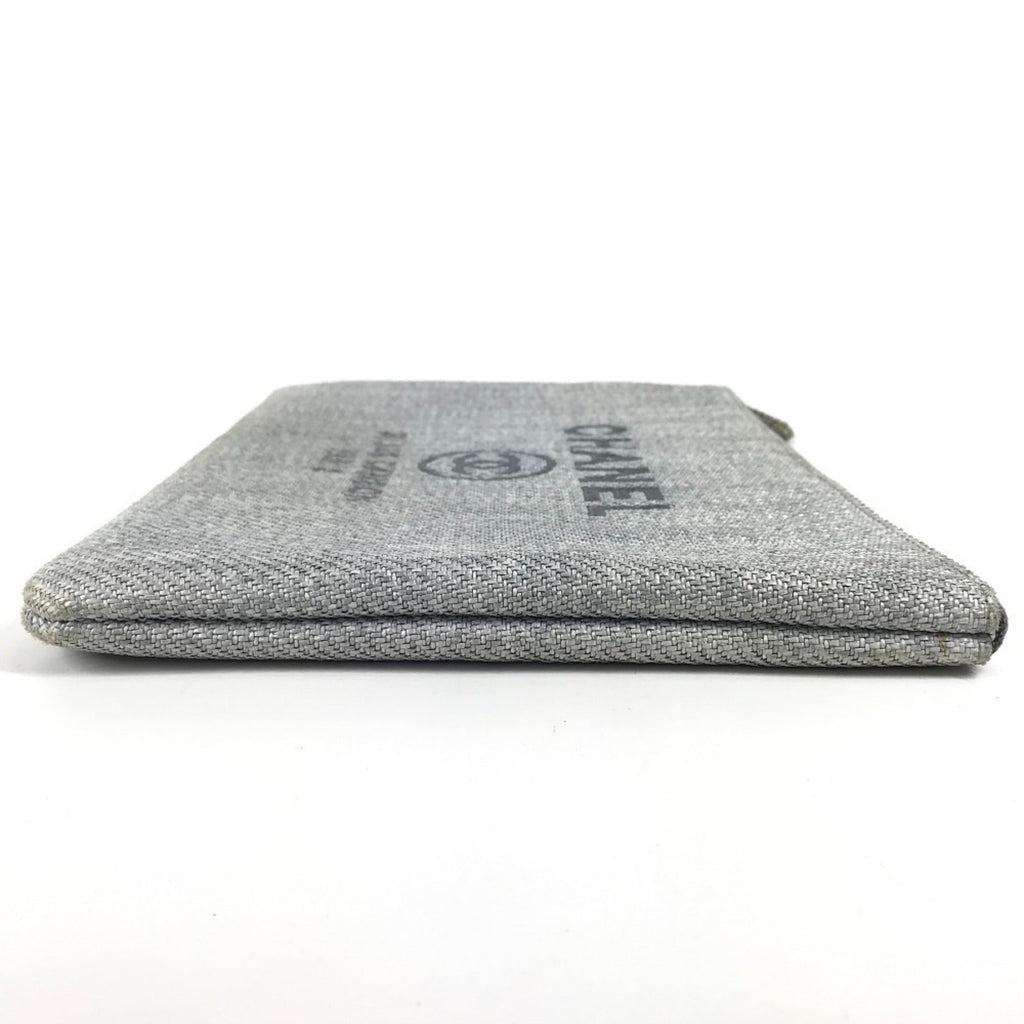 Chanel Blue Canvas Clutch Bag Pouch
