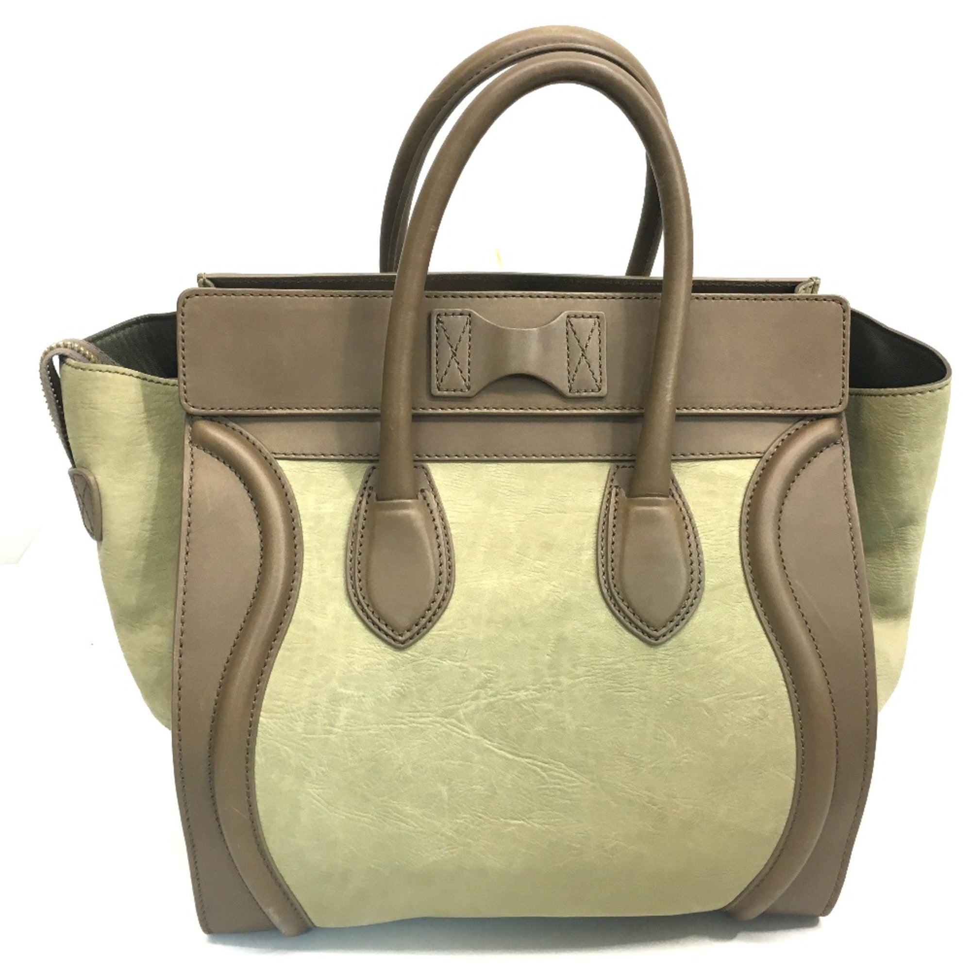 Celine Gray Leather Handbag