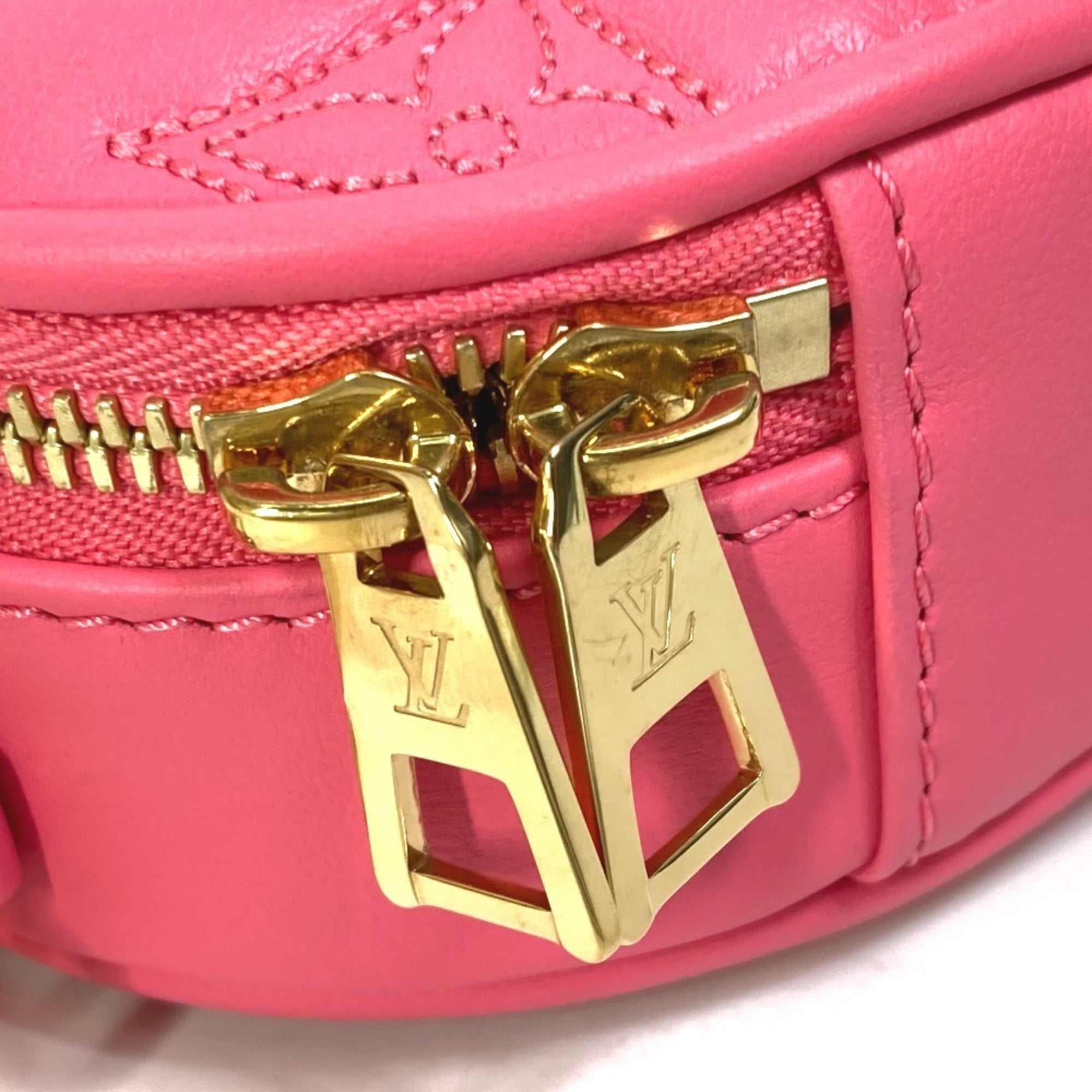 Louis Vuitton Pink Leather Handbag Shoulder Bag