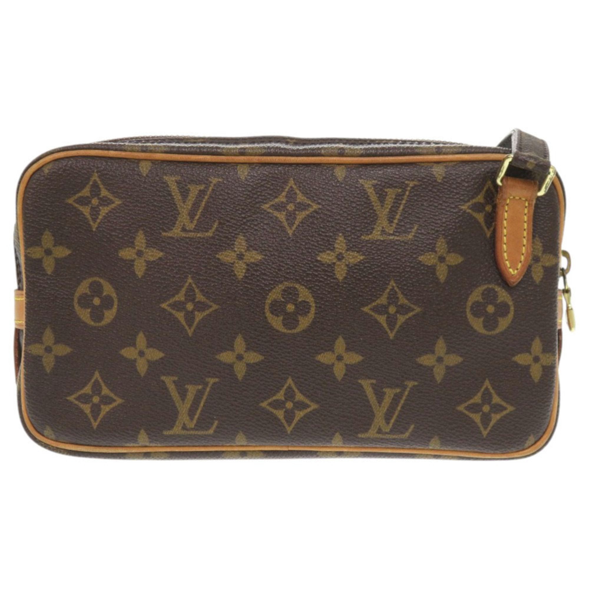 Louis Vuitton Brown Monogram Canvas Shoulder Bag
