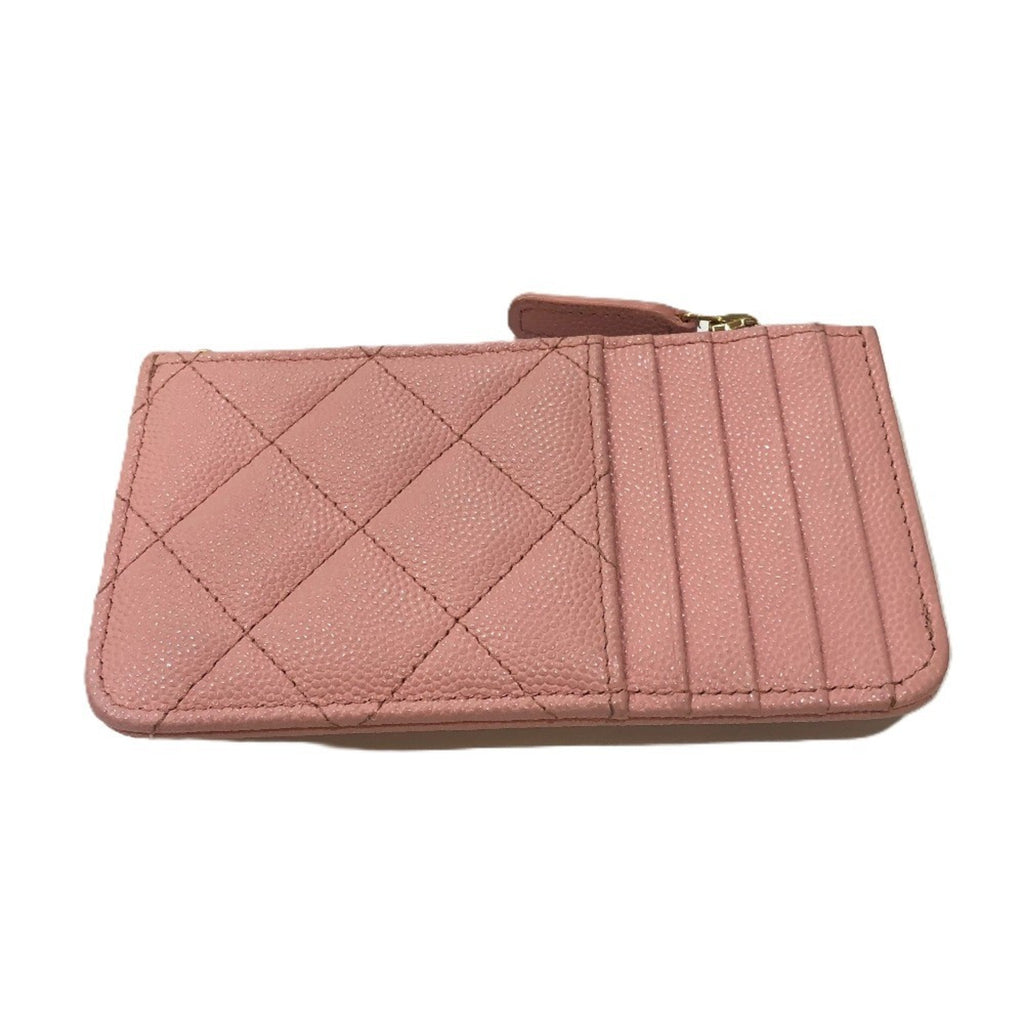 Chanel Pink Grained Calfskin Coin Purse/Coin Case