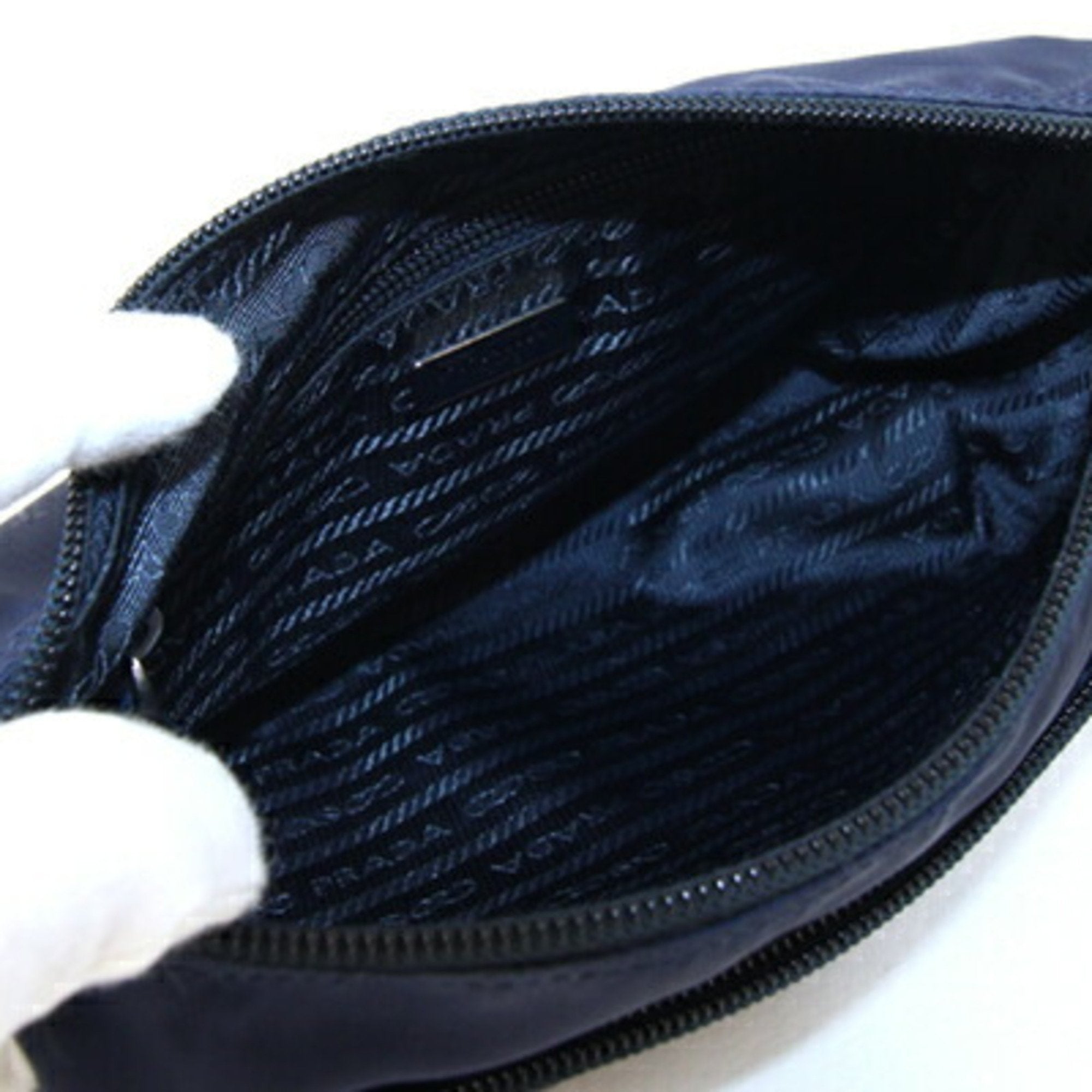 Prada Navy Nylon Pouch