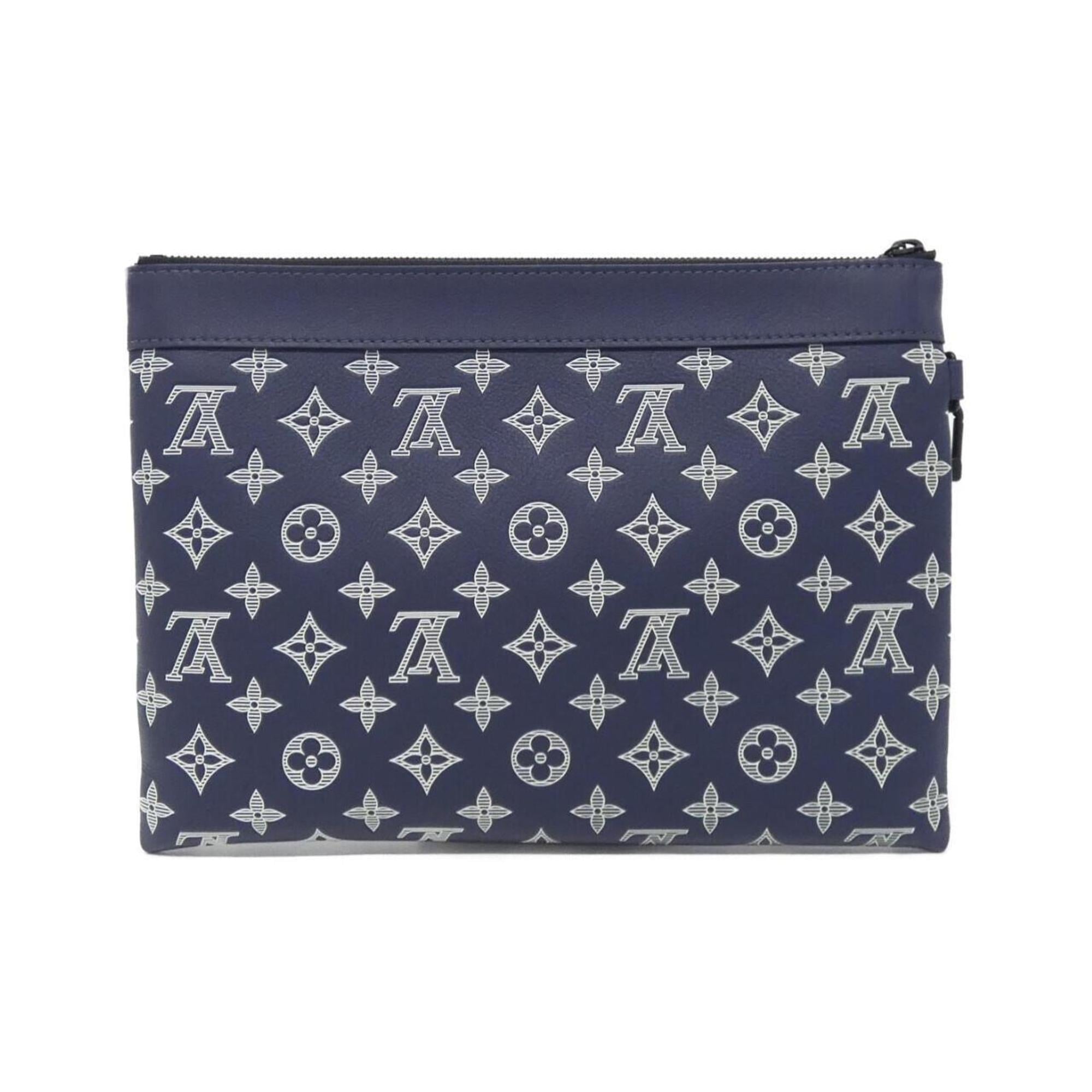 Louis Vuitton Navy Leather Handbag