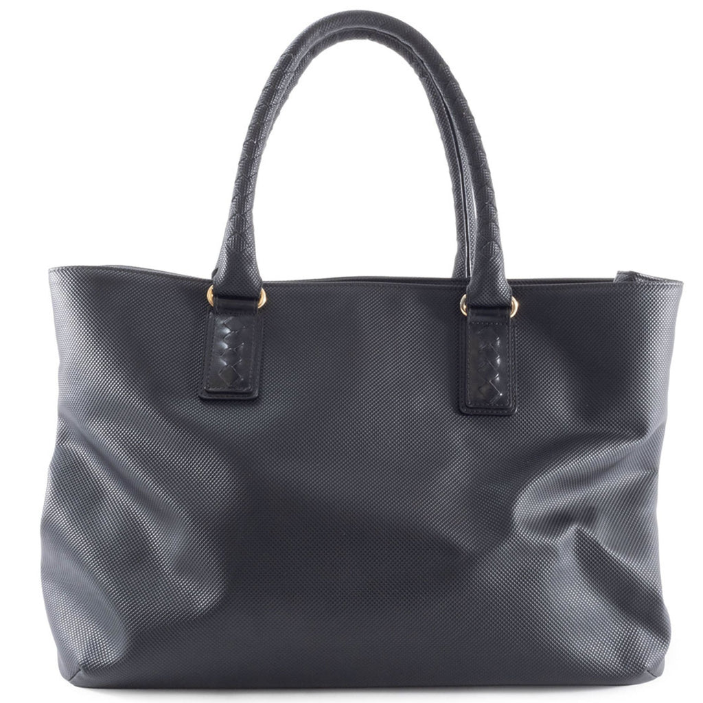 Bottega Veneta Black Pvc Leather Tote Bag