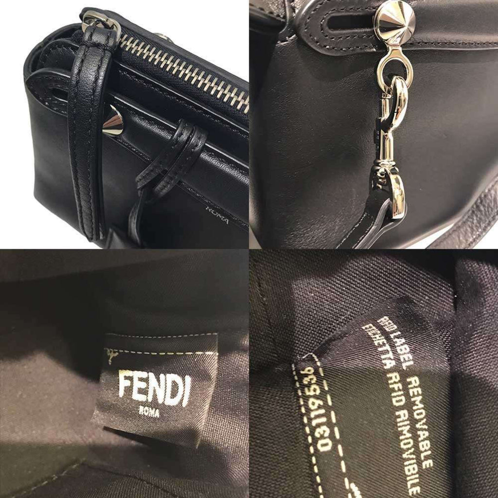 Fendi Black Leather Handbag Shoulder Bag