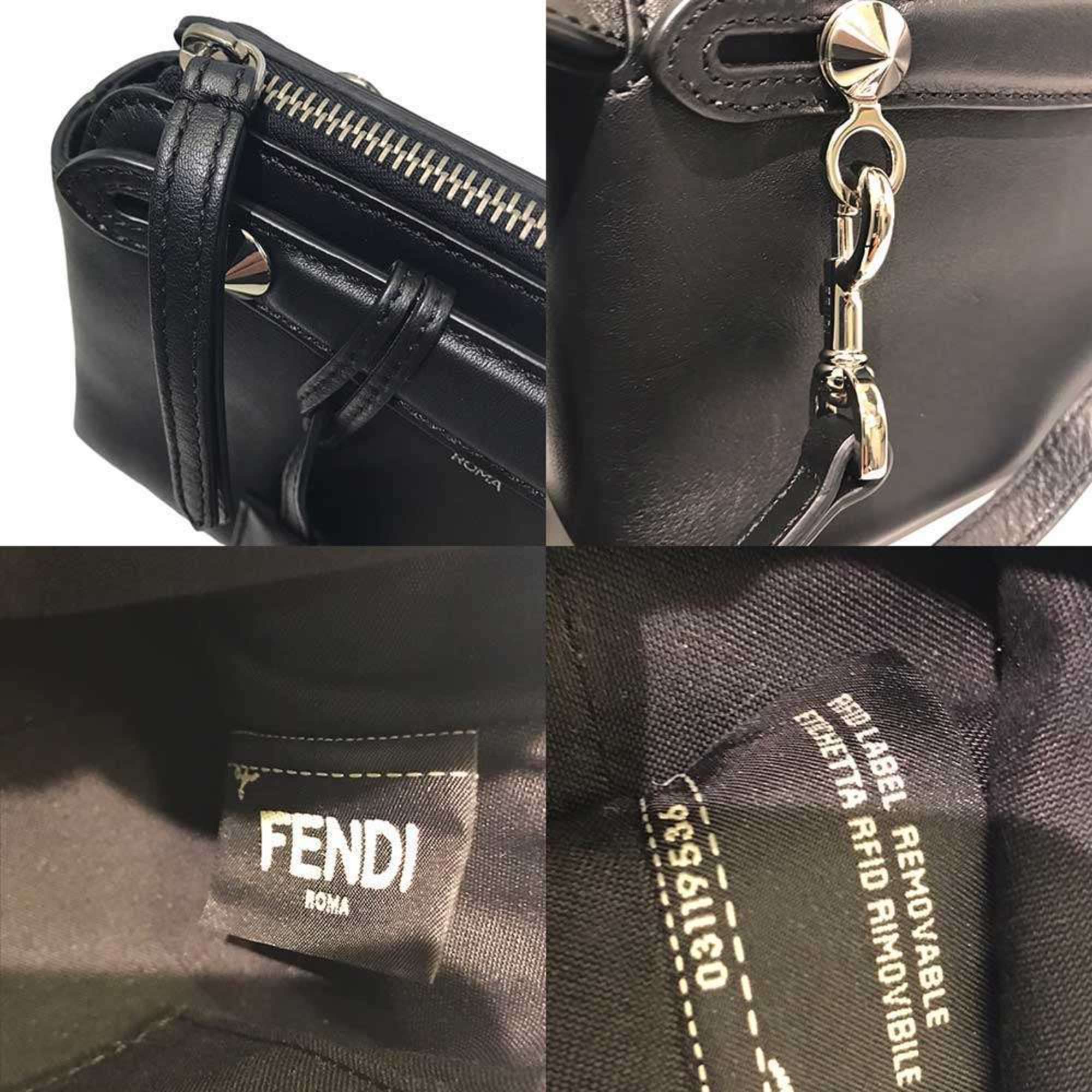Fendi Black Leather Handbag Shoulder Bag