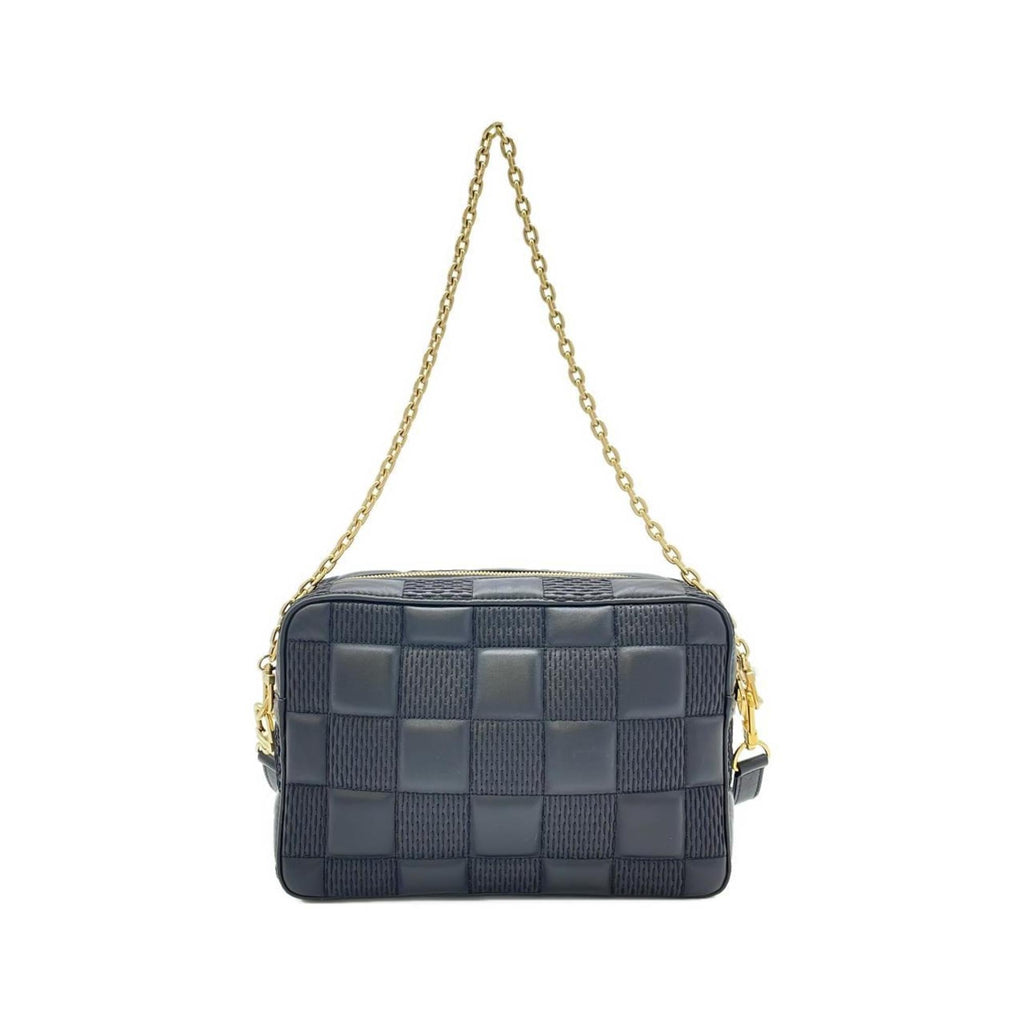 Louis Vuitton Black Leather Shoulder Bag