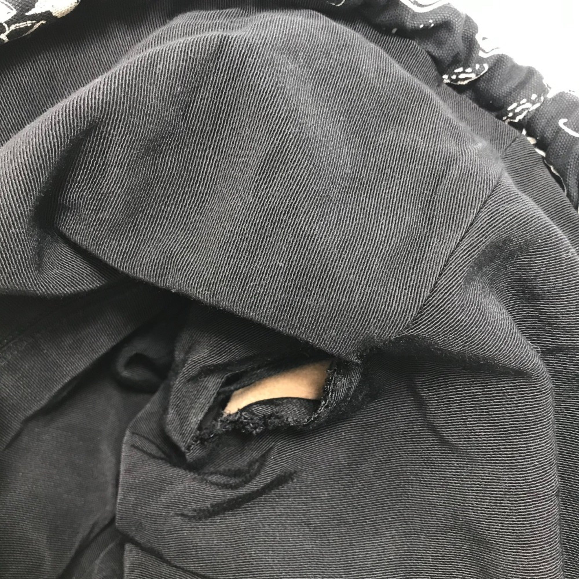 Chanel Black Cloth Tote Bag
