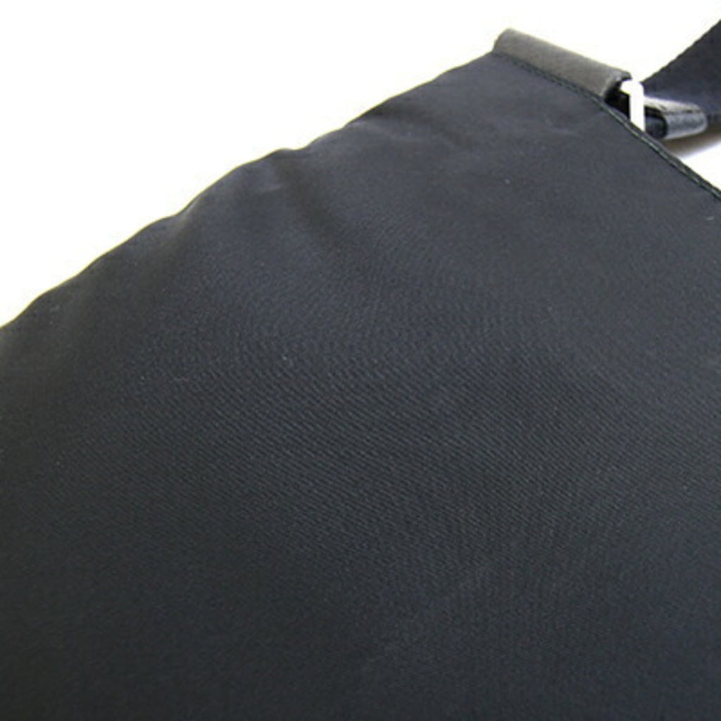 Prada Black Nylon Leather Shoulder Bag