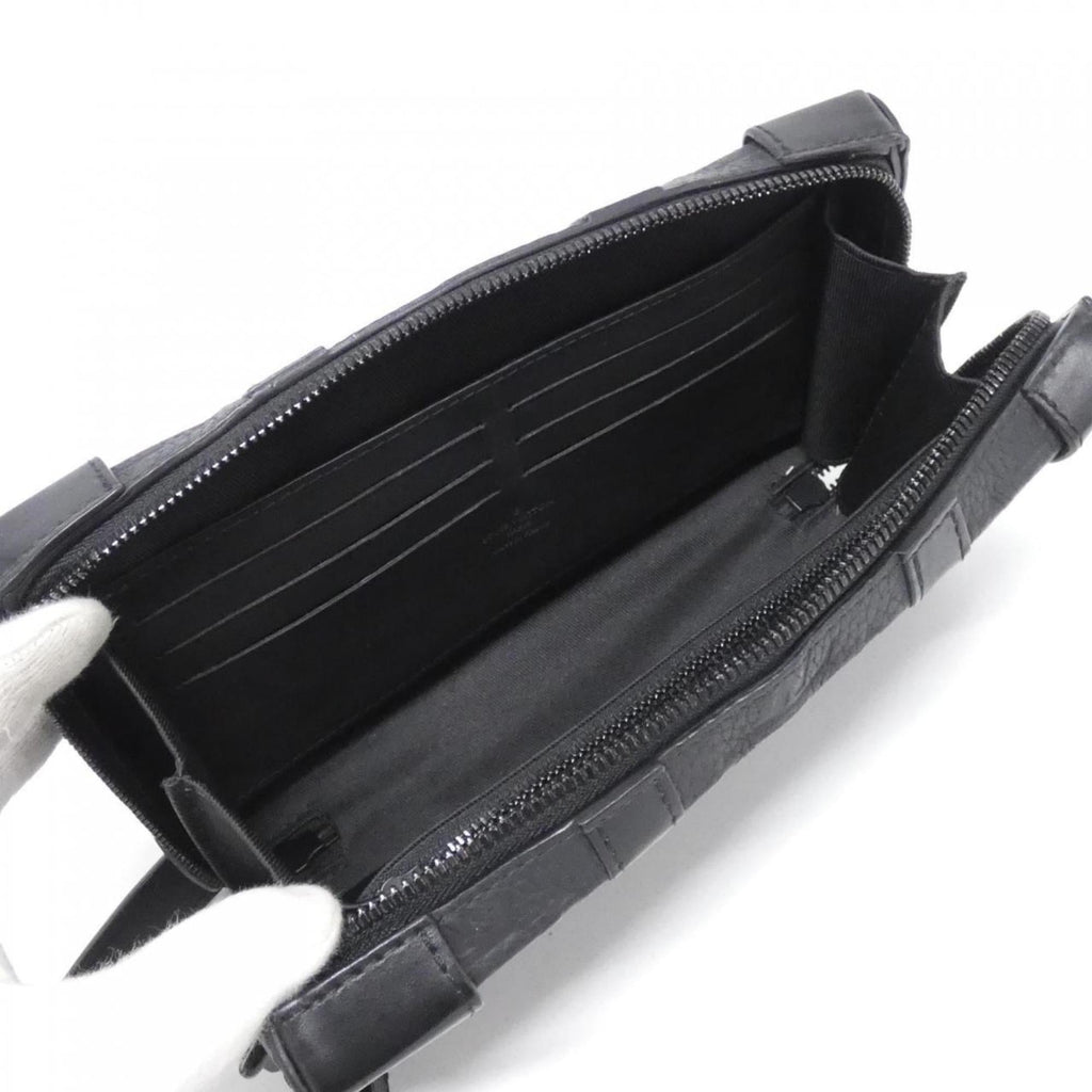 Louis Vuitton Black Leather Shoulder Bag