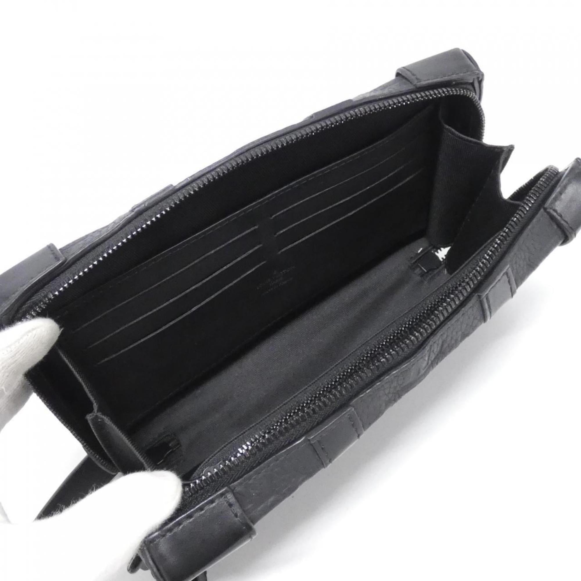 Louis Vuitton Black Leather Shoulder Bag