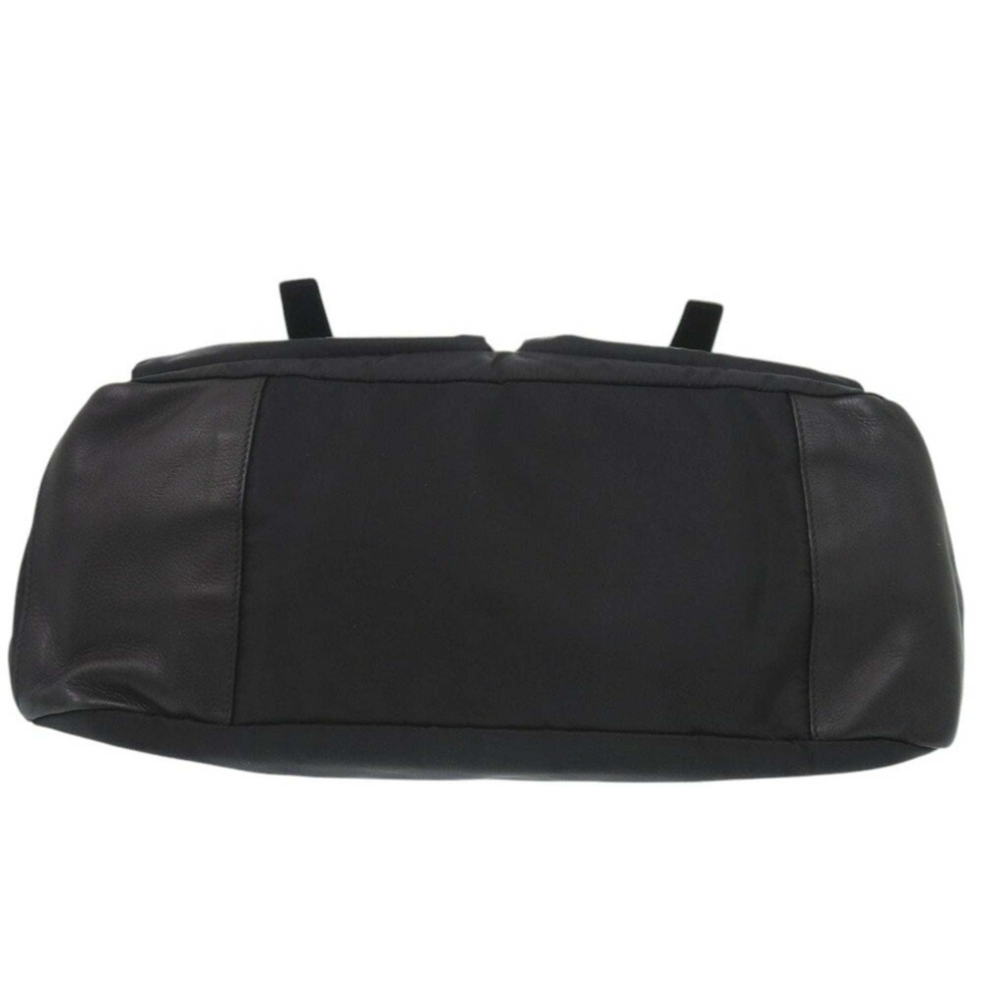Prada Nero Leather Nylon Messenger Bag Shoulder Bag
