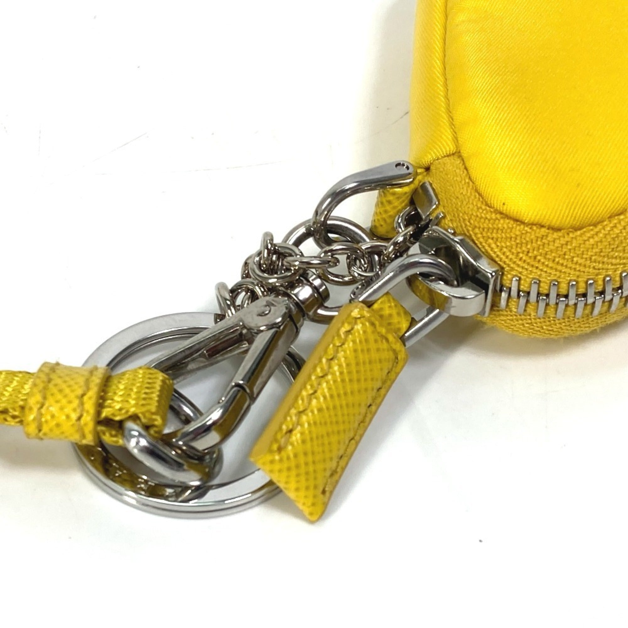 Prada Yellow Nylon Pouch