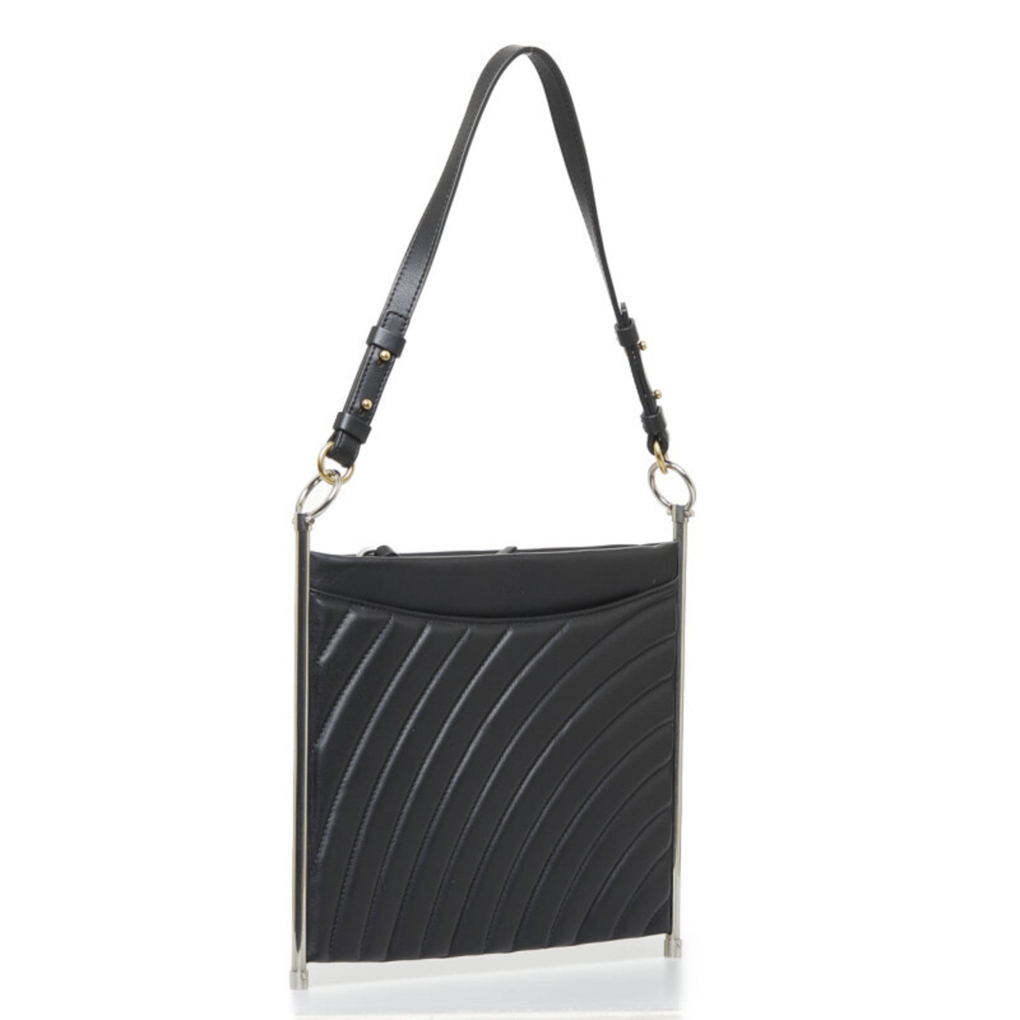 Chloé Ethel Black Khaki Handbag Shoulder Bag Tote Bag (Pre-Owned)