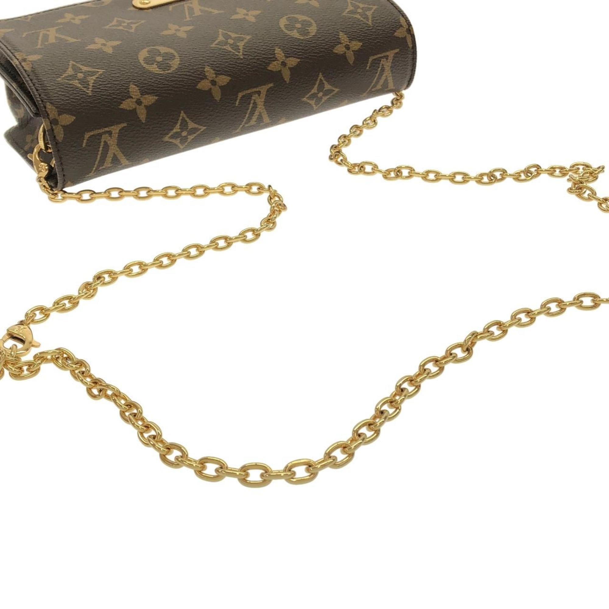 Louis Vuitton Monogram Marron Coated Canvas Shoulder Bag