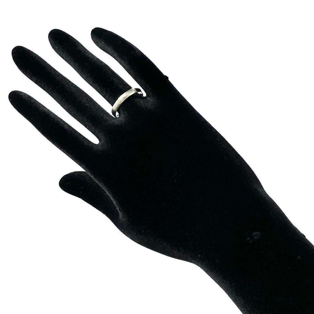 Celine Silver Yellow Gold (18K) Platinum Band Ring