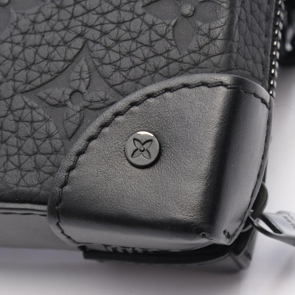 Louis Vuitton Taurillon Black Monogram Noir Leather Shoulder Bag