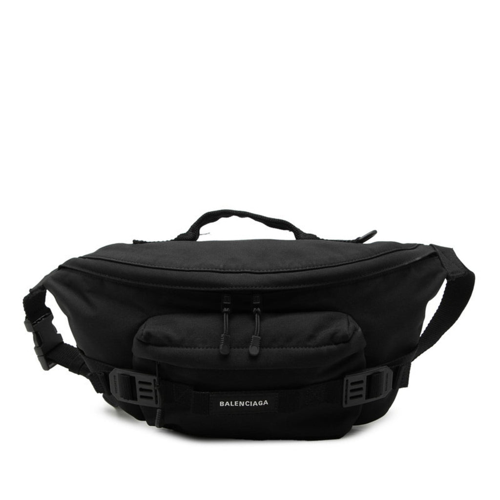 Balenciaga Black Polyester Polyamide Basket Sling
