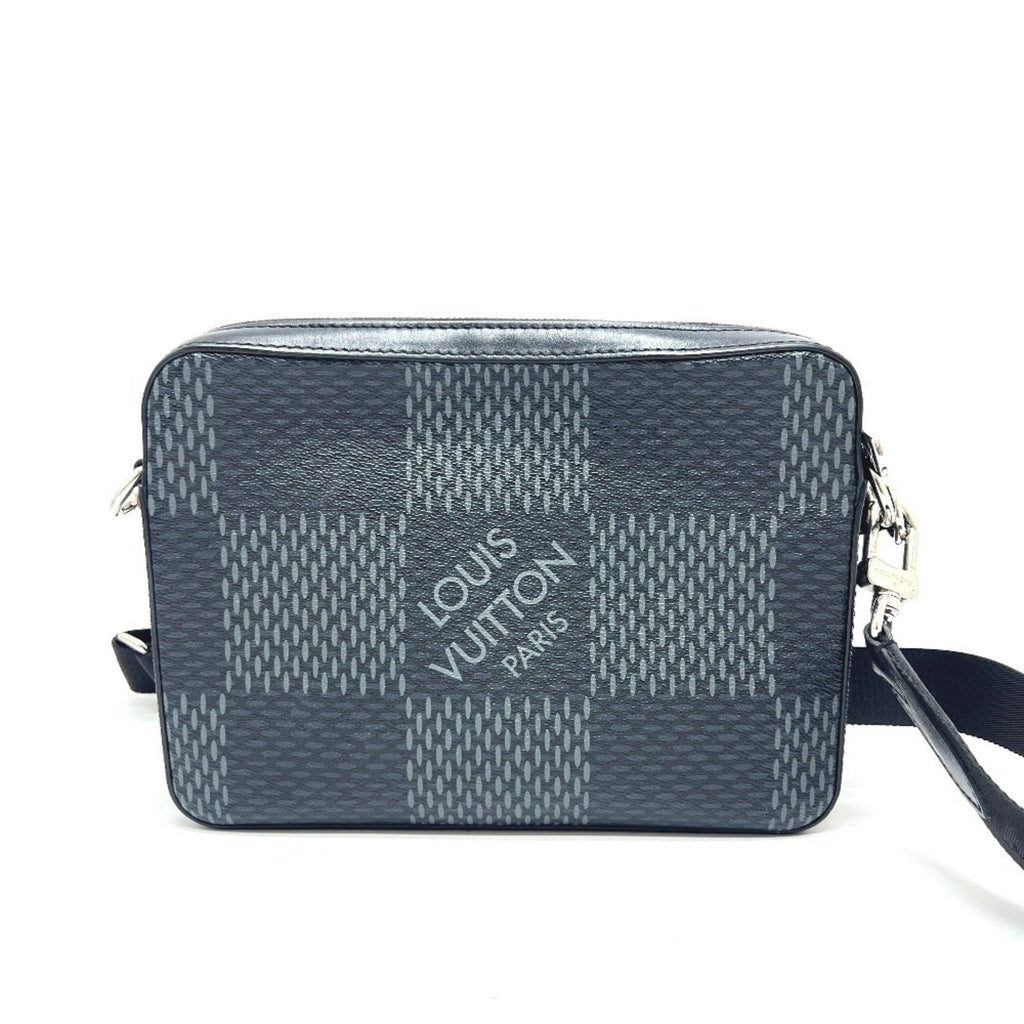 Louis Vuitton Black Galle Damier Graphite Shoulder Bag