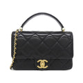 Chanel Black Leather Handbag