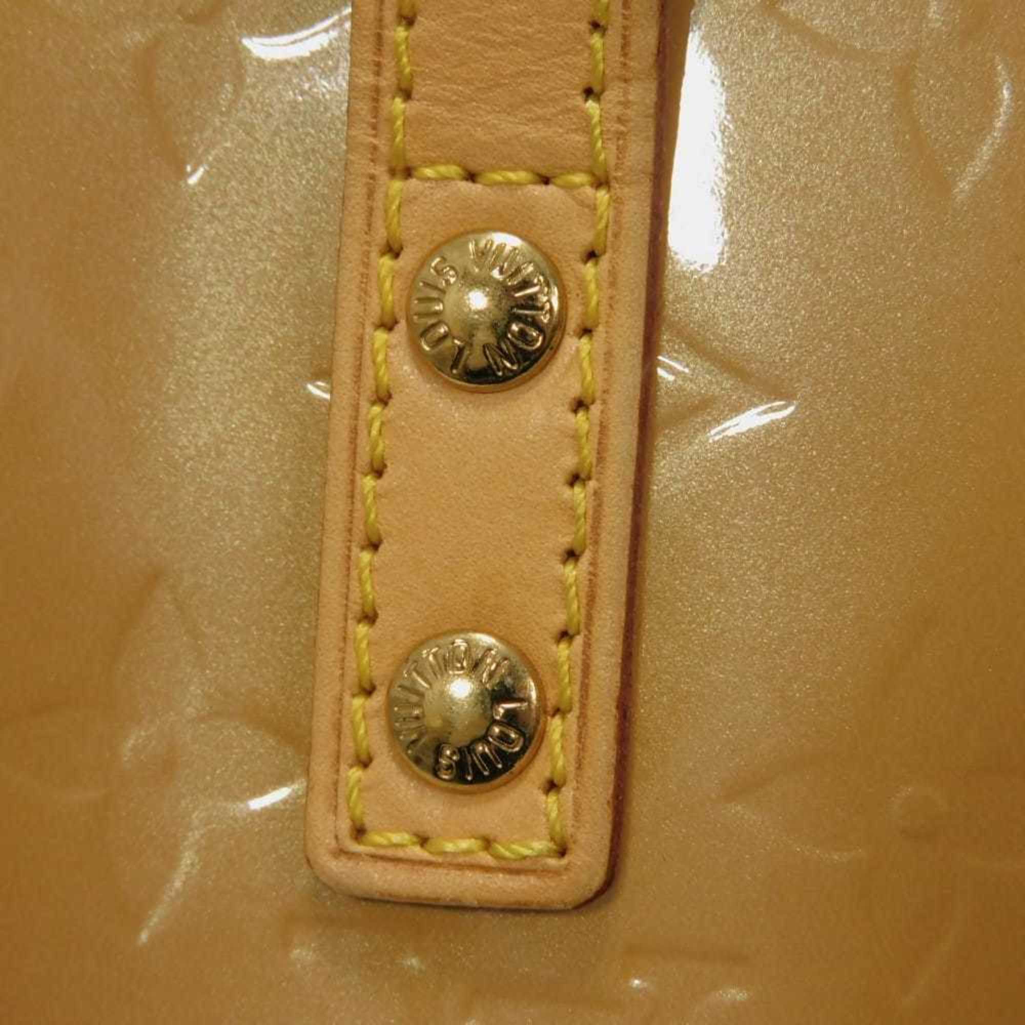 Louis Vuitton Beige Noisette Monogram Vernis Handbag Tote Bag