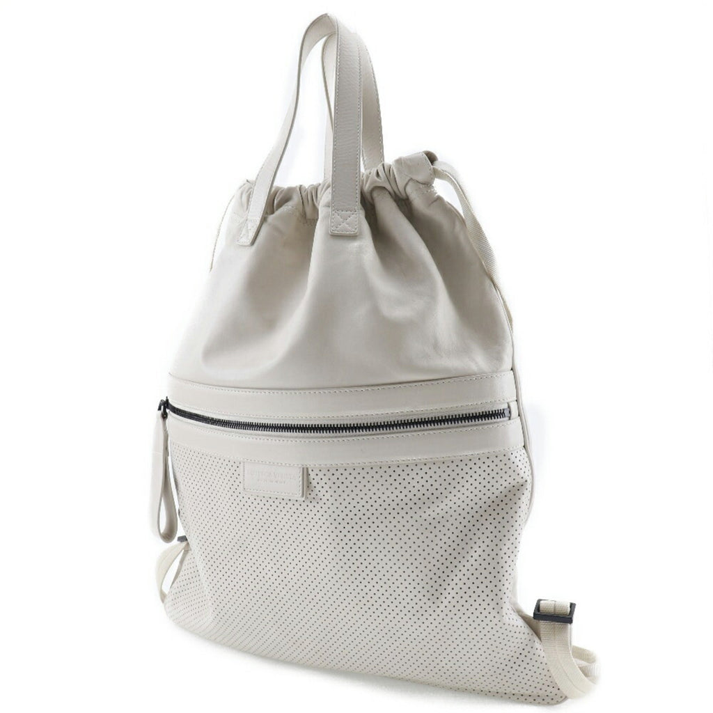 Bottega Veneta Ivory Leather Backpack