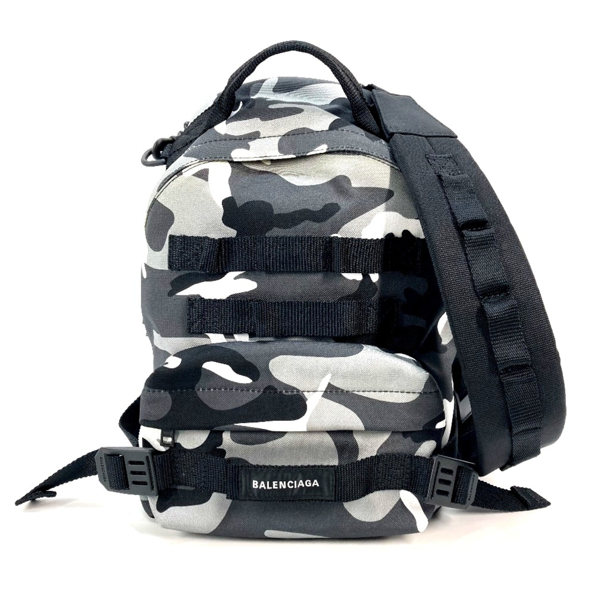 Balenciaga Gray Cloth Backpack