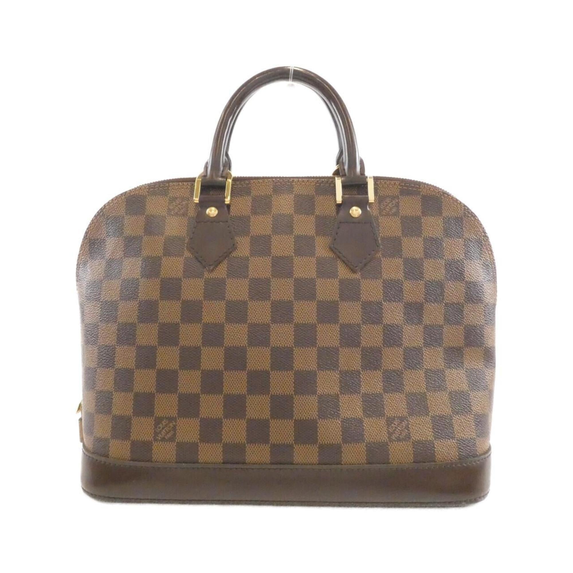 Louis Vuitton Brown Coated Canvas Handbag