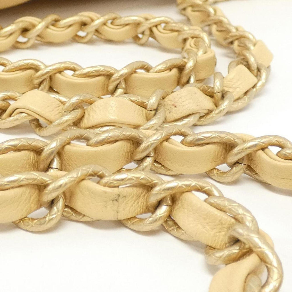 Chanel Beige Leather Shoulder Bag