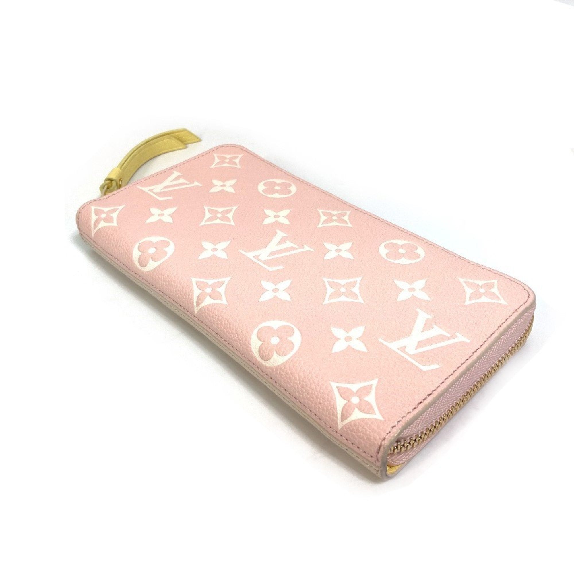 Louis Vuitton Monogram Empreinte Beige Pink Monogram Empreinte Long Wallet