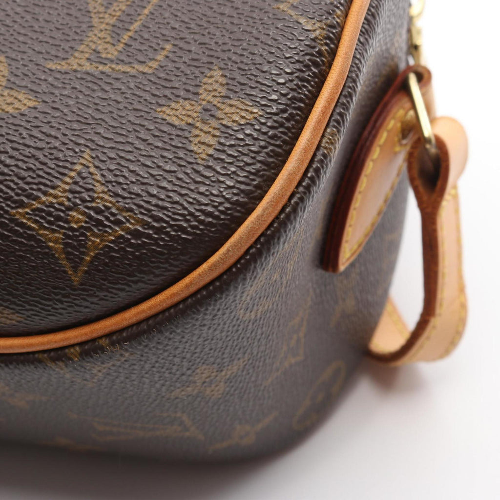 Louis Vuitton Brown Coated Canvas Monogram Leather Handbag Shoulder Bag