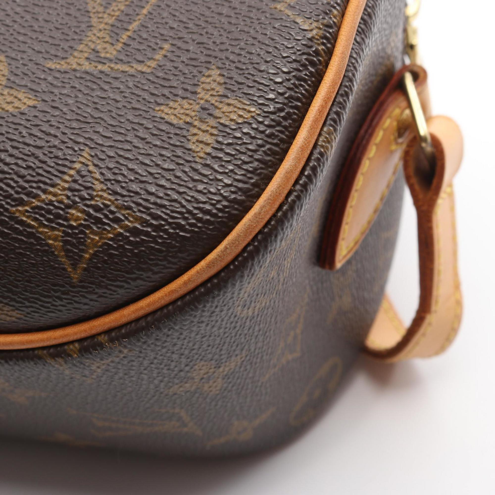 Louis Vuitton Brown Coated Canvas Monogram Leather Handbag Shoulder Bag