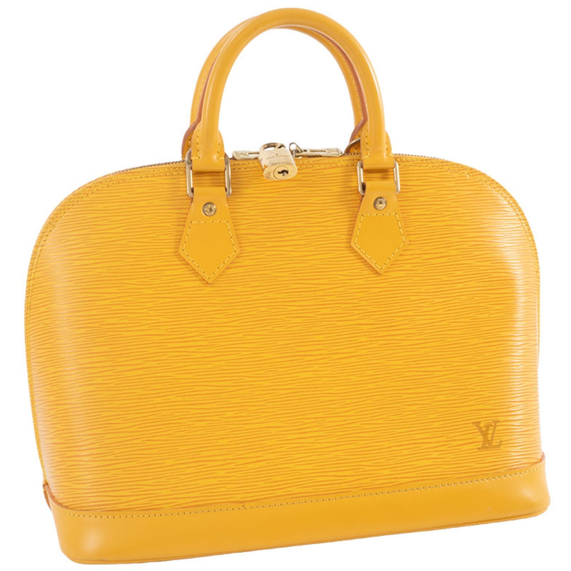Louis Vuitton Yellow Epi Leather Handbag