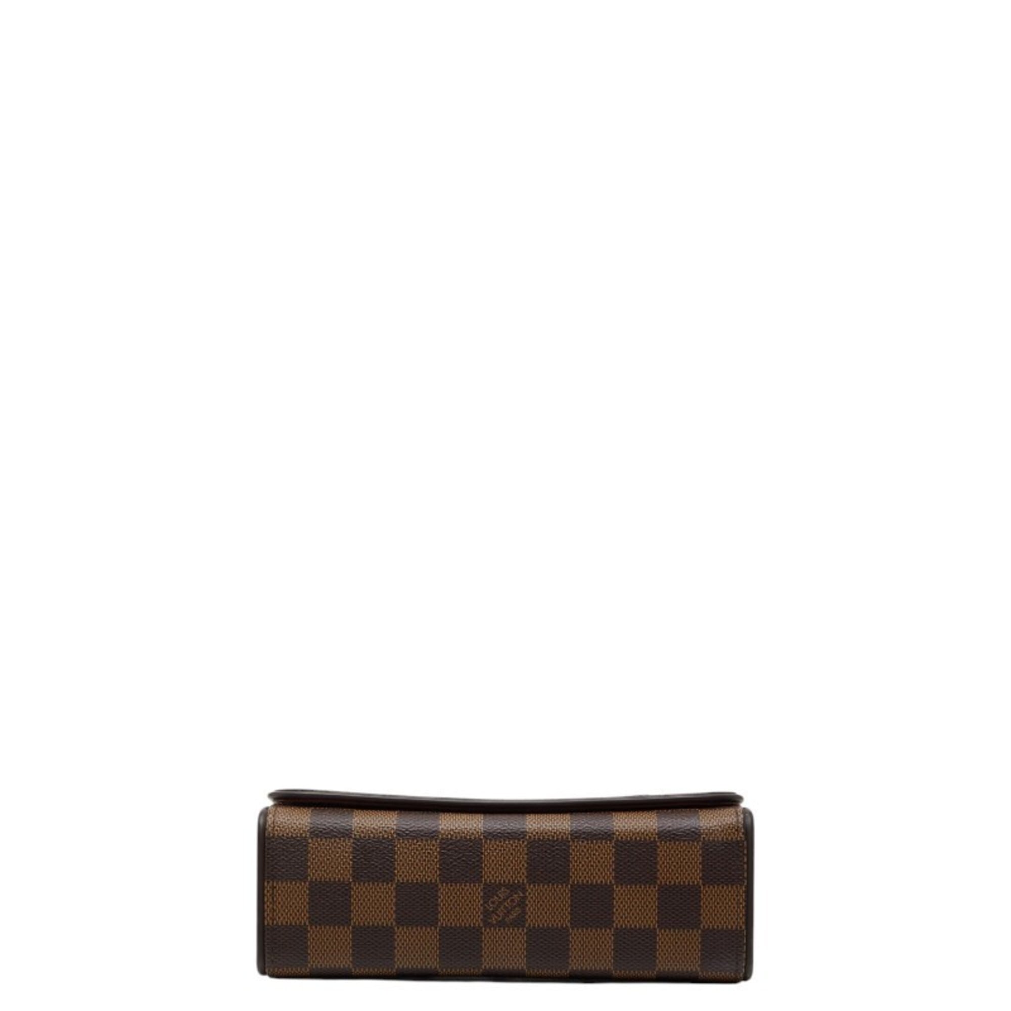 Louis Vuitton Brown Pvc Leather Shoulder Bag