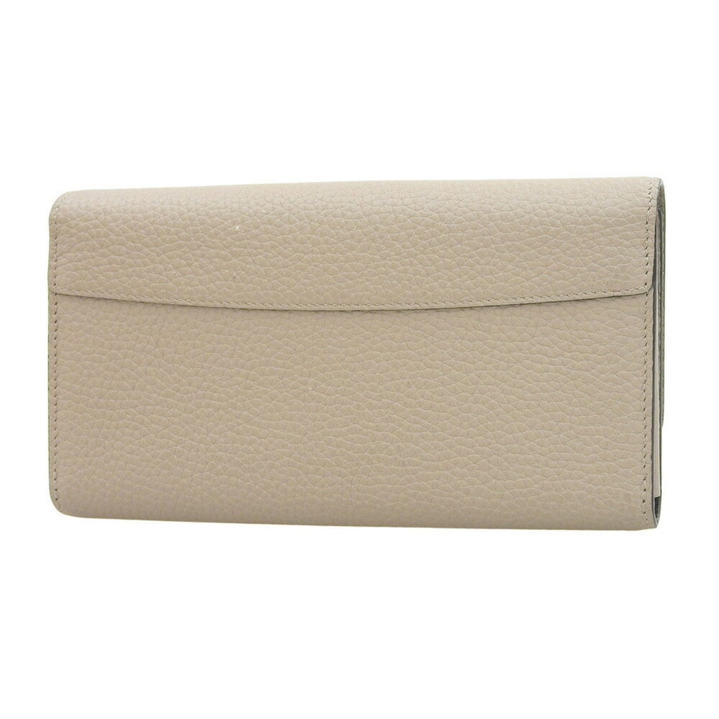 Louis Vuitton Beige Leather Long Wallet