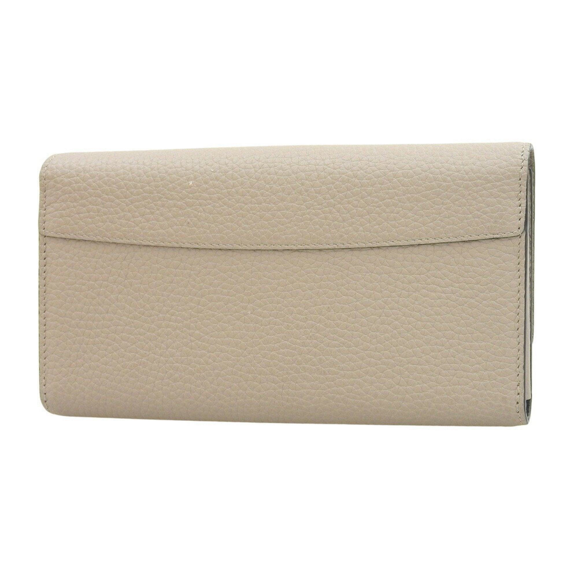Louis Vuitton Beige Leather Long Wallet