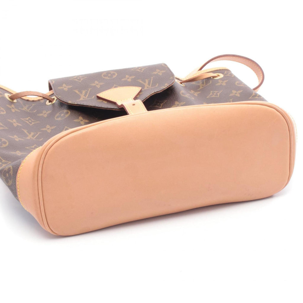 Louis Vuitton Brown Coated Canvas Pvc Monogram Leather Backpack Handbag