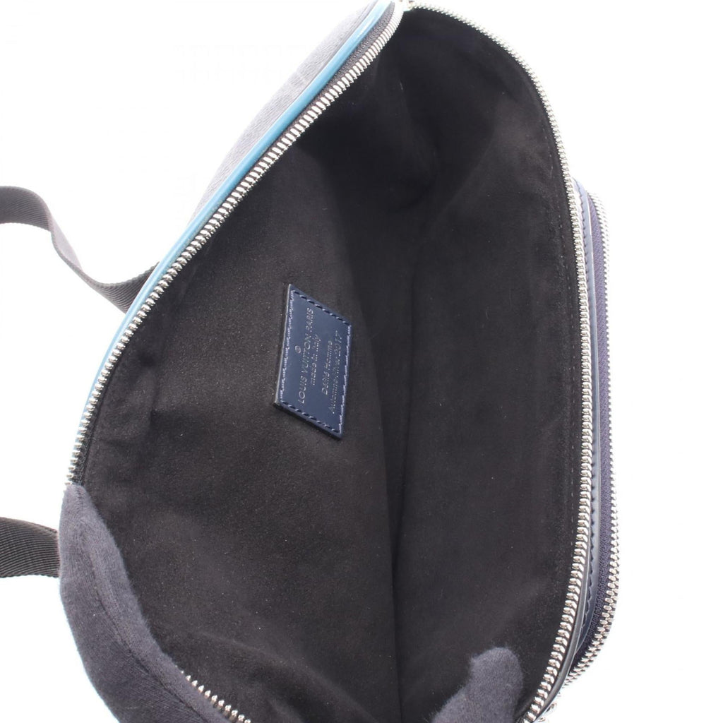 Louis Vuitton Black Blue Navy Epi Leather Pvc Coated Canvas Monogram Eclipse Fanny Pack